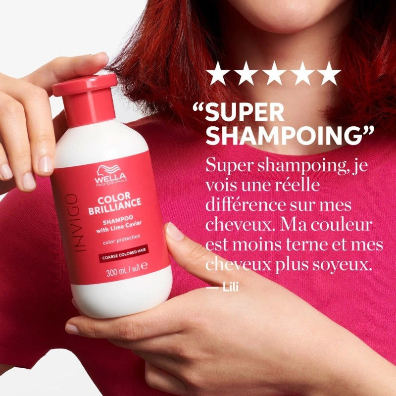 Shampooing couleur cheveux épais Invigo Color Brilliance Wella 10