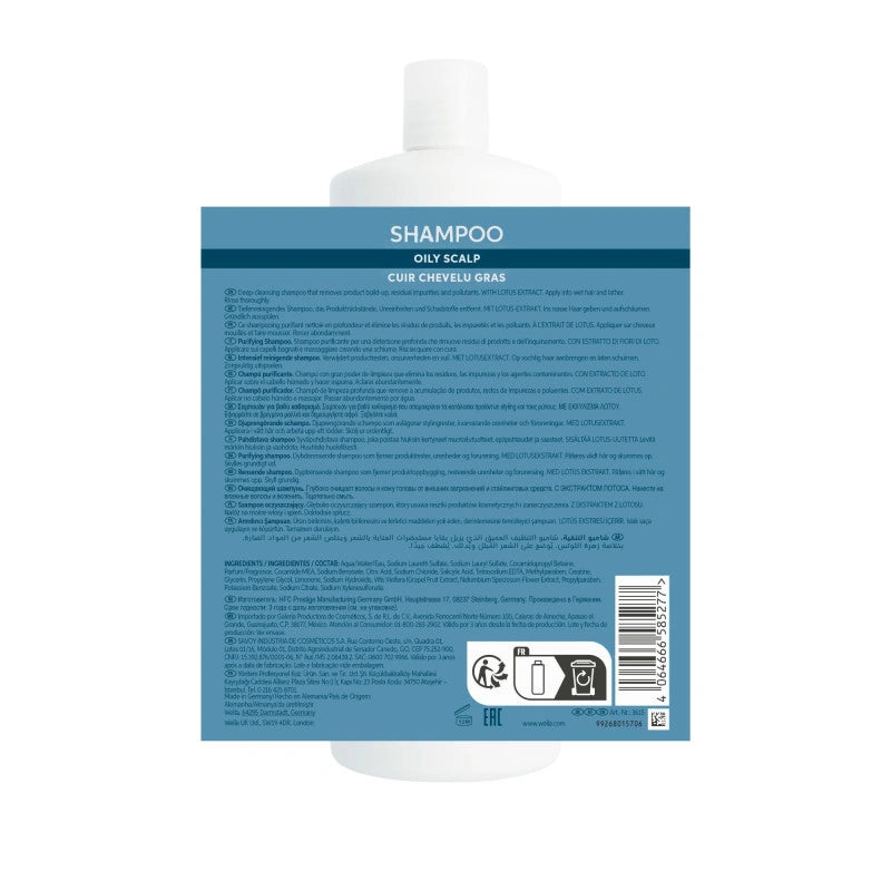 Shampooing Purifiant Cheveux Gras Invigo Balance Wella 5