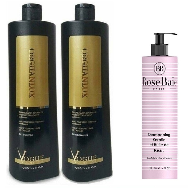 Vogue Orghanlux & Shampoing Rose Baie